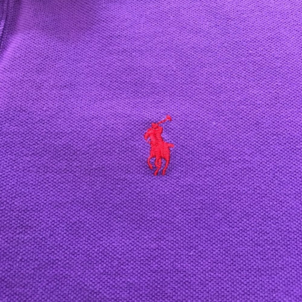 (SOLD) Polo Ralph Lauren Boys purple Polo Shirt, L - Picture 3 of 5